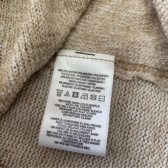 We The Free Tan Cowl Neck Sweater xsmall - Picture 9 of 12